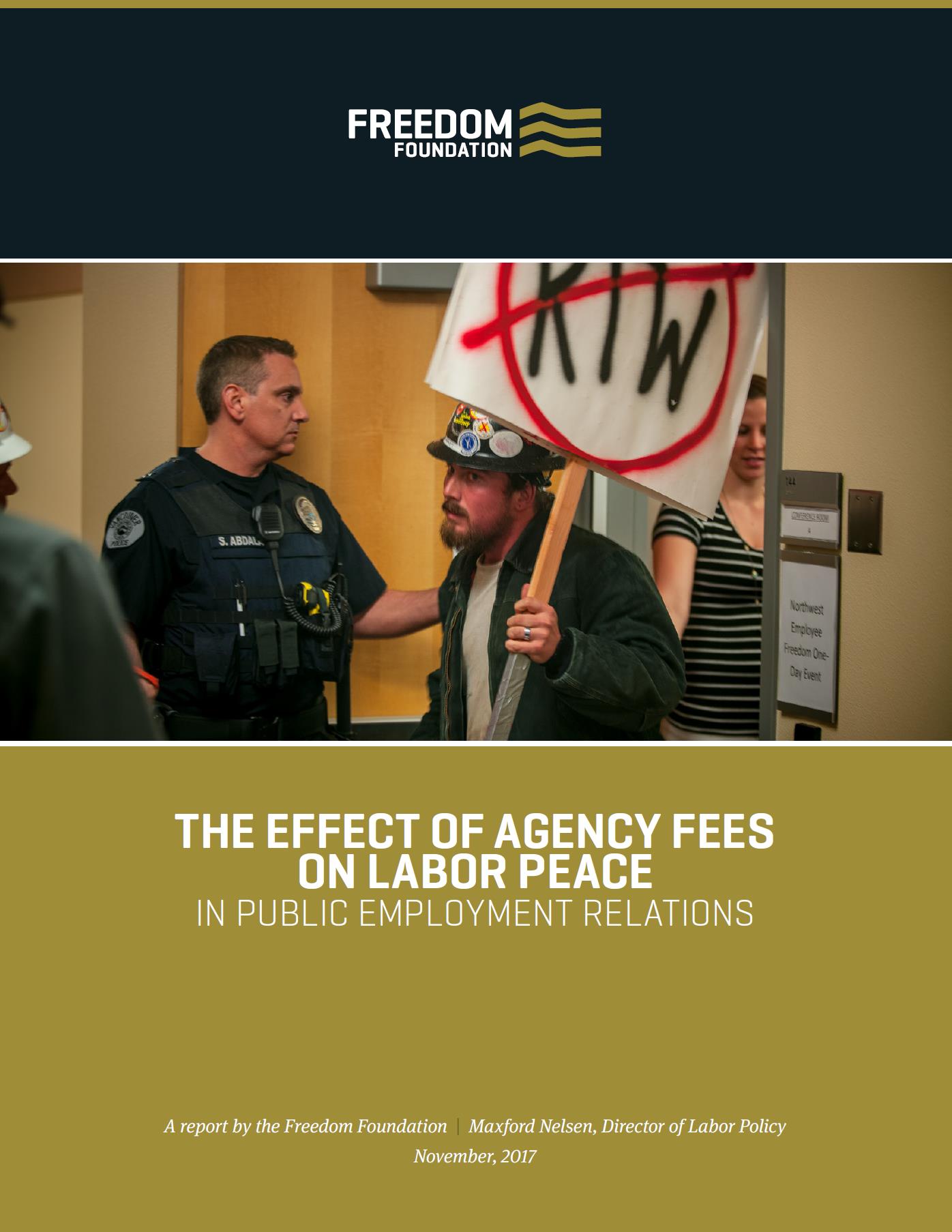 Labor peace report cover - Freedom Foundation